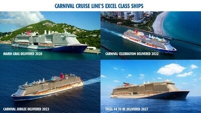Carnival Corporation Orders 10th Excel-Class Ship for Global Fleet